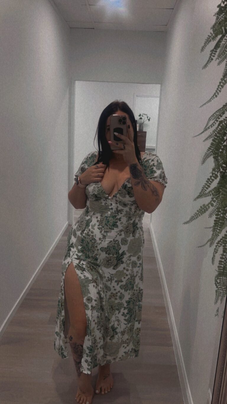 Solem Midi Dress - Green Floral photo review