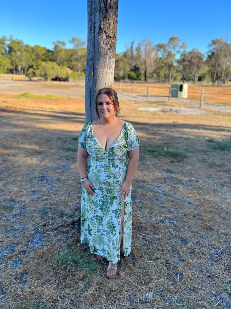 Solem Midi Dress - Green Floral photo review