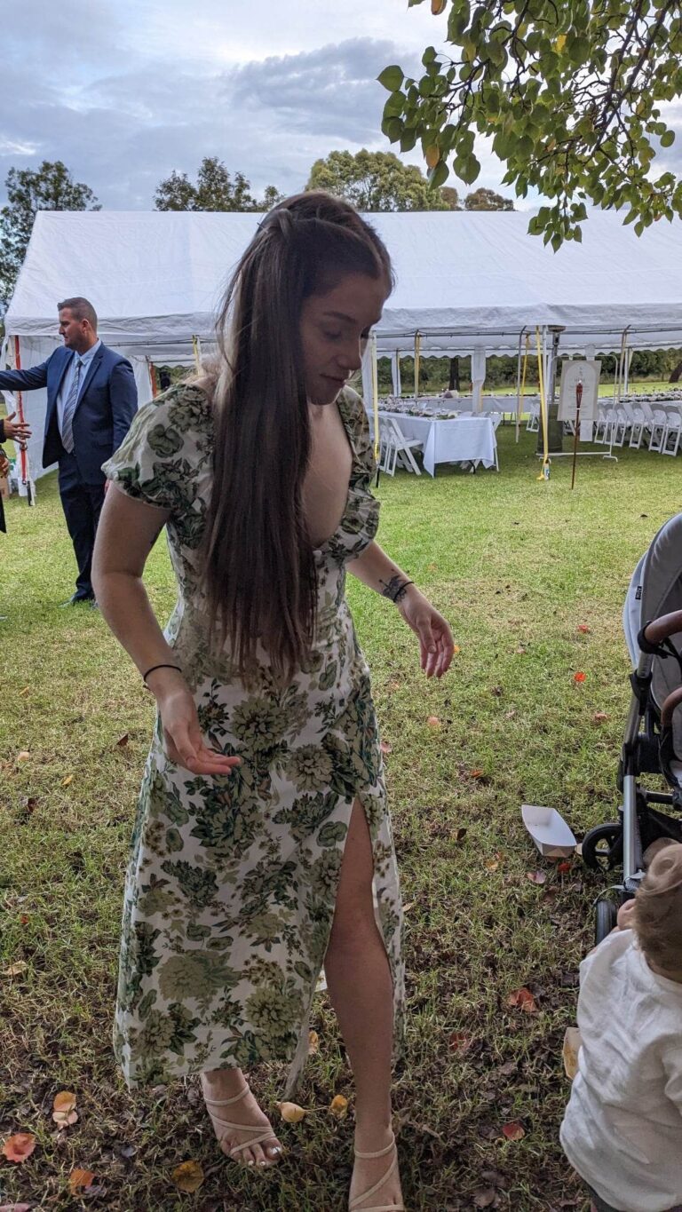 Solem Midi Dress - Green Floral photo review