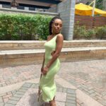 Trami One Shoulder Midi Dress - Green photo review