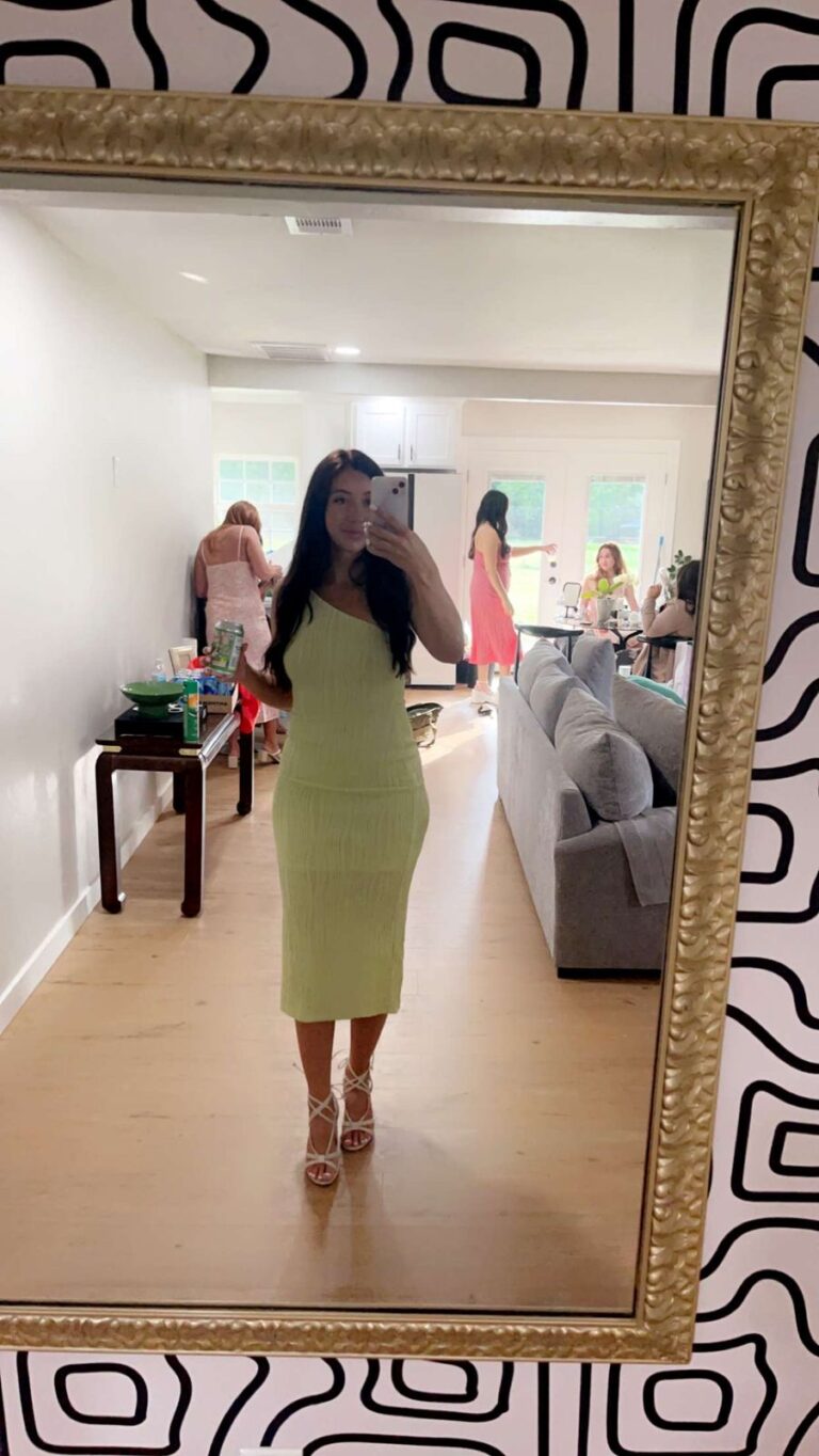 Trami One Shoulder Midi Dress - Green photo review